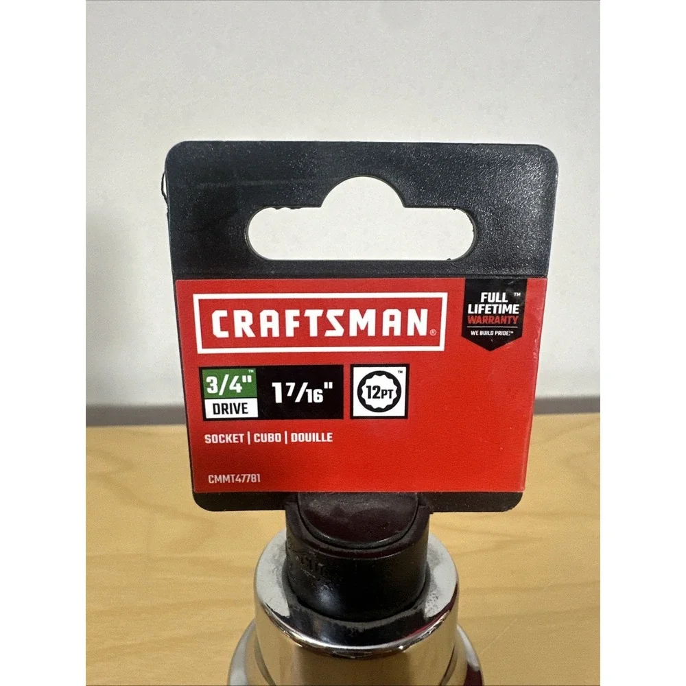 CRAFTSMAN Standard (SAE) 3/4-in Drive 12-point 1-7/16-in Socket CMMT47781